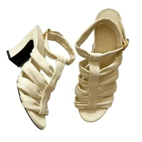 Khaite Perth Caged Leather Heeled Sandal size EU38 US 7.5 - Picture 2 of 14